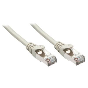 RJ45 Hálózat Csatlakozókábel CAT 5e F/UTP 7.50 m Szürke Védővel LINDY 133609105 - Kábel
