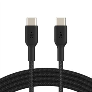 Kábel Belkin BOOST CHARGE USB-C na USB-C, čierny, 1m, pohľad spredu - USB káble