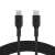 Кабел Belkin BOOST CHARGE USB-C към USB-C, плетен, 1 метър, черен