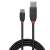 Lindy USB 3.1 Gen 2 cable, USB-C to USB-A, 1 meter, black