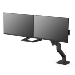 Ergotron HX Desk dupla monitor állvány, fekete, 32 hüvelykes monitorokhoz - Ergotron