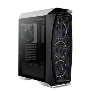 Aerocool Aero One Eclipse ARGB biała obudowa komputera, Mid Tower, boczny panel ze szkła hartowanego, wentylatory RGB - Aerocool Pokój komputerowy