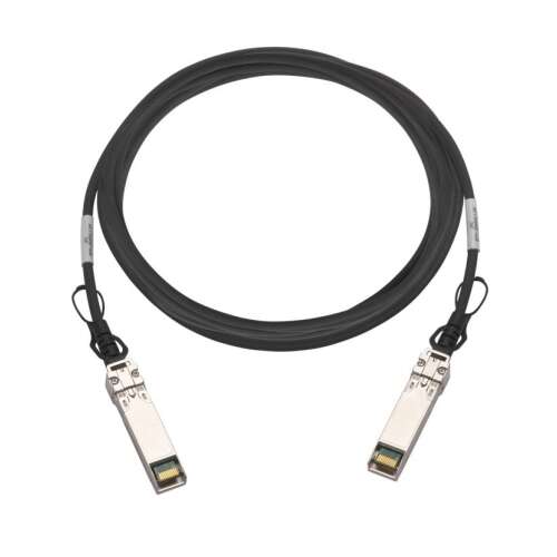 QNAP SFP+ 10GbE közvetlen csatlakozású kábel 3m, CAB-DAC30M-SFPP, fekete, 3 méter