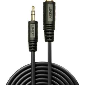 Predlžovací kábel pre audio jack 3,5 mm, Lindy, 3 m, čierny - Káble