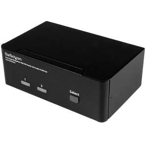 StarTech.com 2 Port Dual DisplayPort KVM kapcsoló hanggal és USB hubbal - Startech