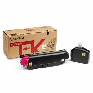 Kyocera TK-5280M Magenta Toner Cartridge with Box and Waste Toner Bottle - Printer & scanner