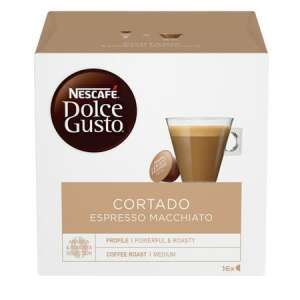 Nescafe Dolce Gusto Cortado Espresso Macchiato Kávékapszulák, 16 kapszula, doboz - Kávépárna & Kávékapszula