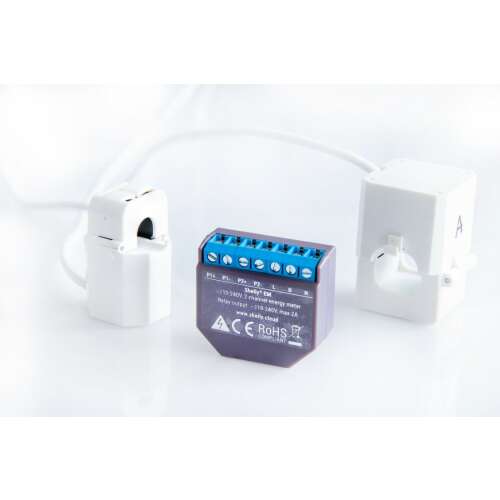 Shelly EM jednofázový merač spotreby energie s vysokým výkonom a regulátor, inteligentné zariadenie pre domácnosť, s prúdovým transformátorom