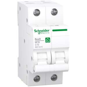 Schneider Electric Resi9 kismegszakító, C10, 2P, 10A, R9F14210 - Schneider