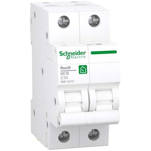 Schneider Electric Resi9 kismegszakító, C10, 2P, 10A, R9F14210