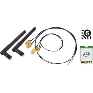 Karta sieciowa Shuttle WLN-M1 Wi-Fi 6 M.2 z antenami - Shuttle