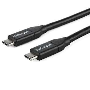StarTech.com USB-C - USB-C adat- és töltőkábel, 1 méter, fekete - USB kábel