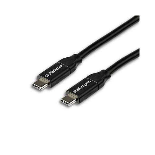 StarTech.com USB-C - USB-C adat- és töltőkábel, 2m fekete