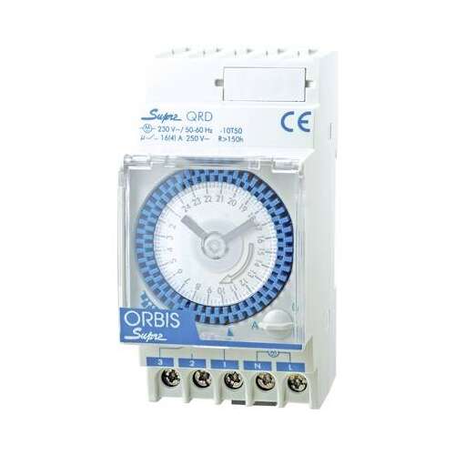 ORBIS Supra QRS Analóg Időkapcsoló - Heti Program - 230V