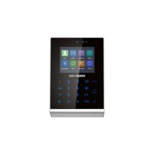 Hikvision DS-K1T105AM Zugangskontrollterminal, schwarz und silber, mit Touchscreen und Tastatur - Zugangskontrollsysteme