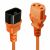 LINDY IEC-Netzverlängerung C14 - C13 orange 0.5m 76214217
