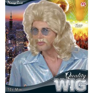 70-es évek paróka bajusszal, szőke 141498696 - Widmann