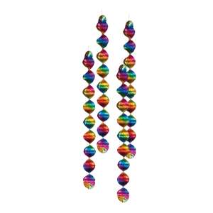 Regenbogen Spiral Deko - 60 cm 76237368 - Partydeko
