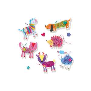 SES Creative - Fonaltekergetős Állatkák - Kreatív Játék - 3-6 éveseknek