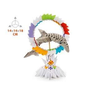 Origami 3D Dolphin Paper Model Kit, 343 pieces, 14x14x18 cm - ALEXANDER