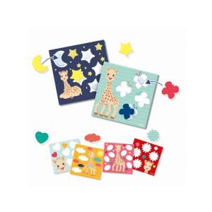 SES My First Sophie la girafe matricás játék, matricás tevékenység kisgyermekeknek, 12 hónapos kortól, színes matricák - SES Creative
