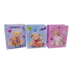 Papiertüte mit Bär 32x26x10cm 76241682 - Partydeko