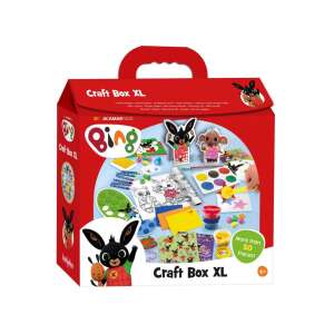 Cutie Bing Craft Box XL, o cutie plină cu materiale de artizanat pentru copii, cu personaje Bing, creioane, autocolante, vopsea, plastilină și multe altele. - Jocuri si jucarii creative