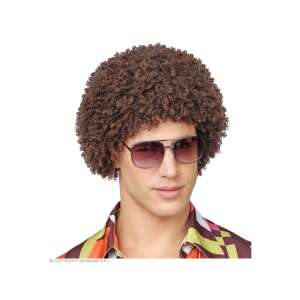 Barna 70-es évek Disco paróka férfiaknak, jelmezkiegészítő - Widmann