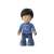 Mike Moby Toddys by Siku boy figure, blue and white, with a star and spiral design on his shirt