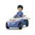 Mike Moby Toddys by Siku toy car and figure set, blue and white, with a boy figure driving the car