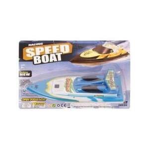 Hračka Racing Speed Boat, modrá a žltá, loď na otvorený oceán, silná séria, pre deti od 3 rokov - Autá a vozidlá