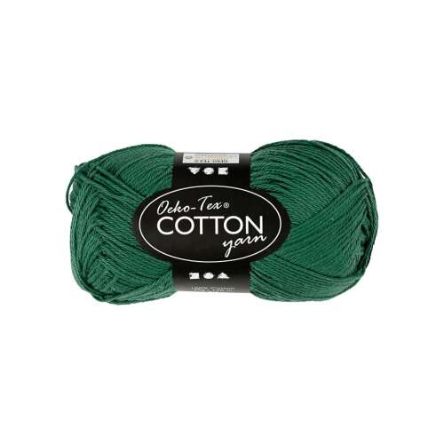 Prémium Pamut Fonal - Sötétzöld - 50g - 170m 76244581