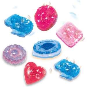 Selection of homemade SES glitter soaps in various shapes and colors - SES Creative