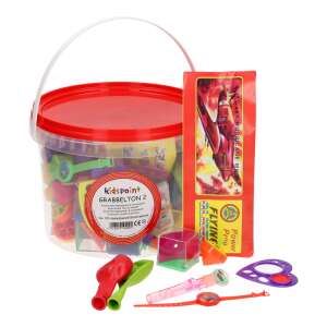 Kidspoint Grabbelton 2 Partyspielzeug-Sortiment, 120 Stück, enthält Ballons, Pfeifen, Ringe und mehr - Partydeko
