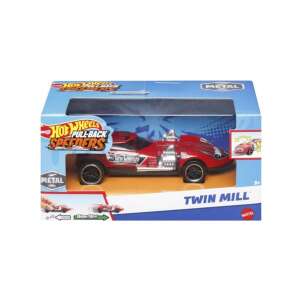 Hot Wheels: Pull-Back Speeders Twin Mill hátrahúzható fém kisautó modell 1/43 - Mattel 76249969 "batman"  Játék autók