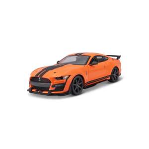Maisto 1/18 méretarányú 2020-as Ford Shelby GT500 öntött fém modell autó narancssárga színben - Maisto Tech