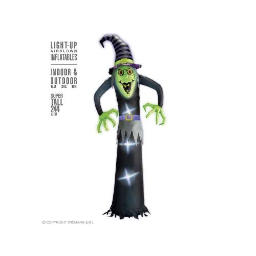 Inflatable Illuminated Witch, 244 cm