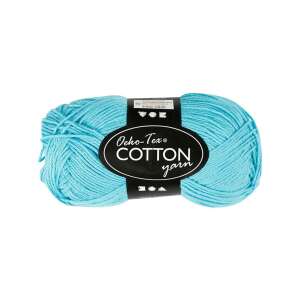 Oeko-Tex Pamut Fonal - Türkiz - 50g, 170m 76254777 - Fonal