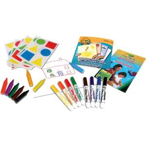Inhalt des Crayola Mini Kids Mein erster Mal- und Stickerspass, Buntstifte, Filzstifte, Sticker und Malbuch - Bücher