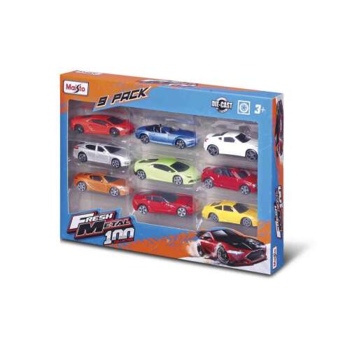 Maisto Fresh Metal 9 db-os csomag, 1:100 méretarányú