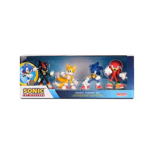 Sonic 4 db-os játékfigura szett dobozban