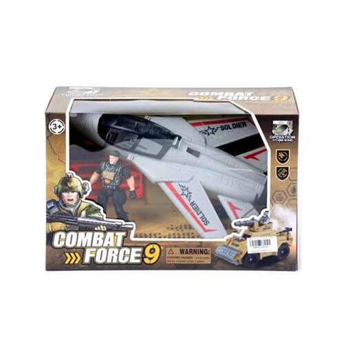 Combat Force 9 játék vadászgép katona figurával - MK Toys