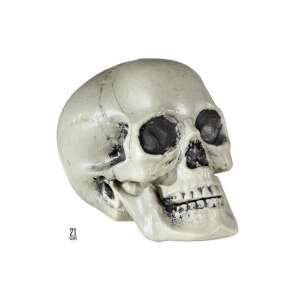 Kunststoffschädel, 21 cm - Halloween Dekoration 76260261 - Partydeko