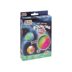 Grafix Make Your Own Bouncing Balls craft kit, 3 neon colors, ready in 20 minutes - Grafix