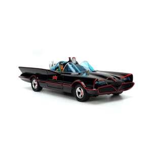 Batman 1966 Classic TV Series Batmobile diecast model with Robin in the driver's seat - Kids's play car
