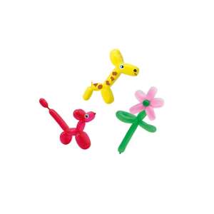 SES Formázható Lufi Készlet - Ballonfiguren: Giraffe, Hund, Blume - SES Creative