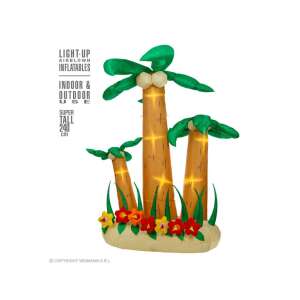 Decoratiuni cu palmieri gonflabili cu lumini, 3 palmieri, 240 cm înălțime, pentru uz interior și exterior - Decoratii si echipamente pentru petreceri