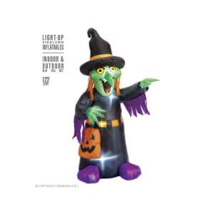 Aufblasbare leuchtende Hexen-Dekoration - 122 cm 76261529 - Partyzubehör