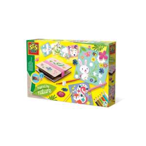SES Creative Flower Press Art Set, a complete kit for creating beautiful pressed flower art, includes a flower press, coloring cards, pencils, glue, brush, and instructions - Nonbrand Creative Toy