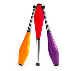 Set de 3 bastoane de jonglerie, portocaliu, roșu, violet - Jocuri si jucarii creative